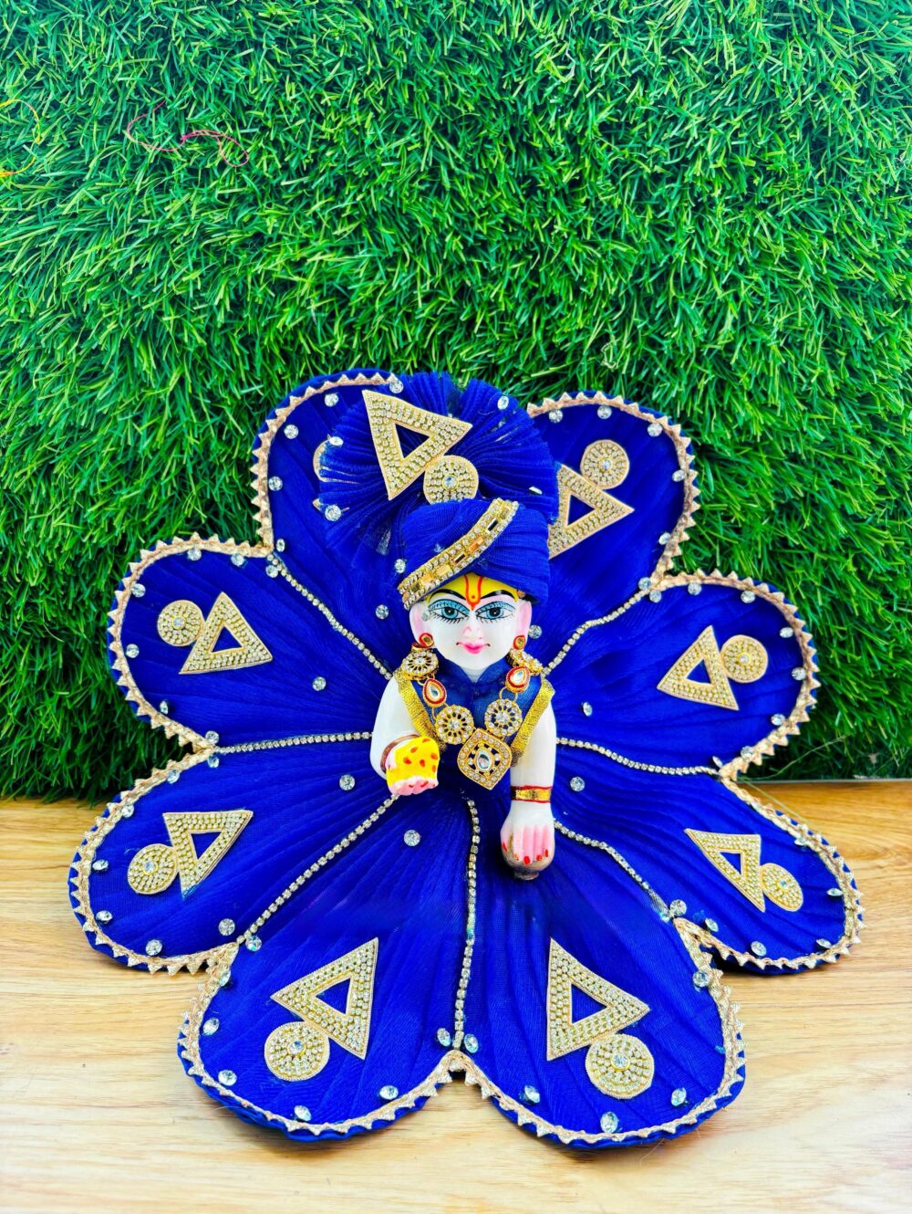 Bal Gopal Flower-Cut Dress | Handmade Traditional Poshak - Image 4