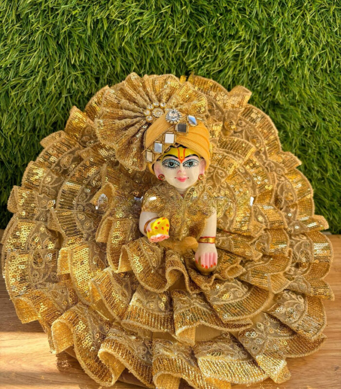 Bal Gopal Sequin Dress | Handmade Shiny Party Wear Poshak